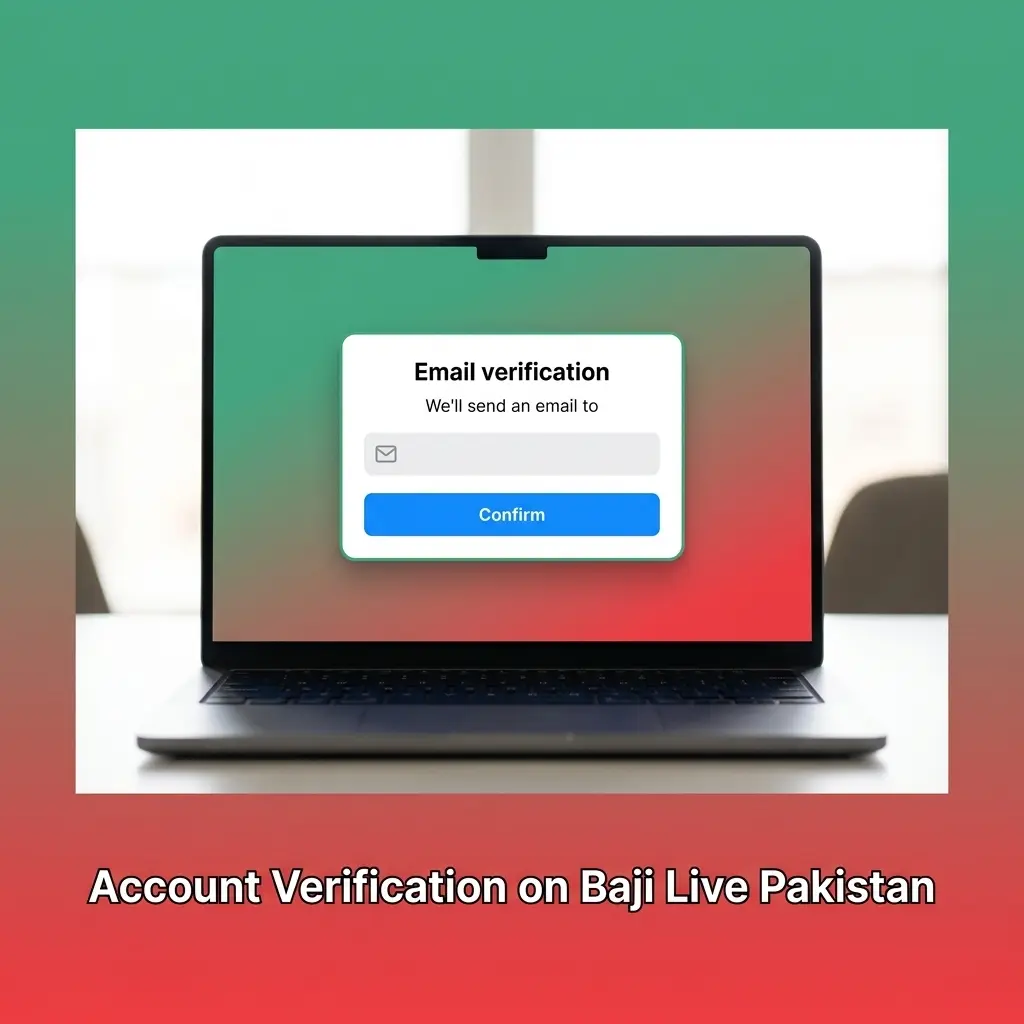 Baji Live Pakistan account verification with CNIC upload, OTP mobile confirmation and payment proof review