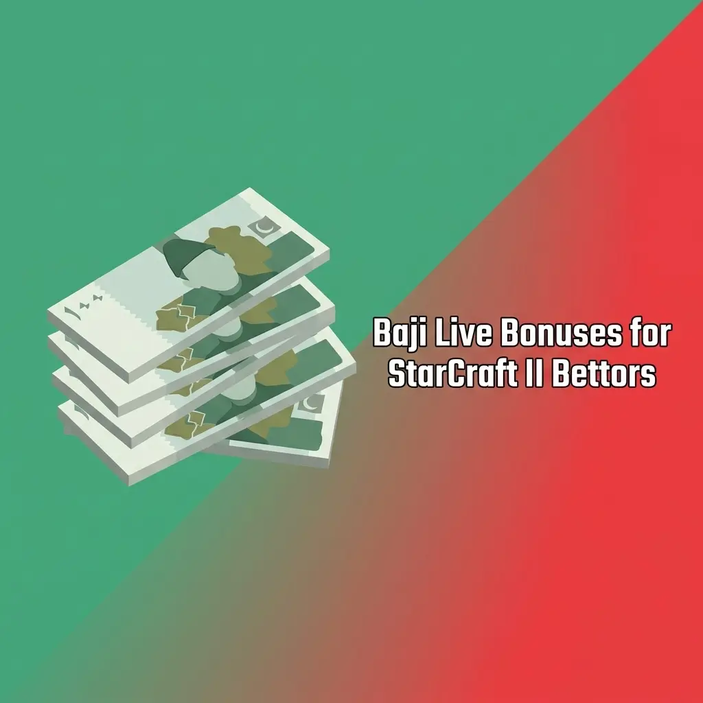 Baji Live promotions page showing welcome bonuses for StarCraft II bettors and claim terms
