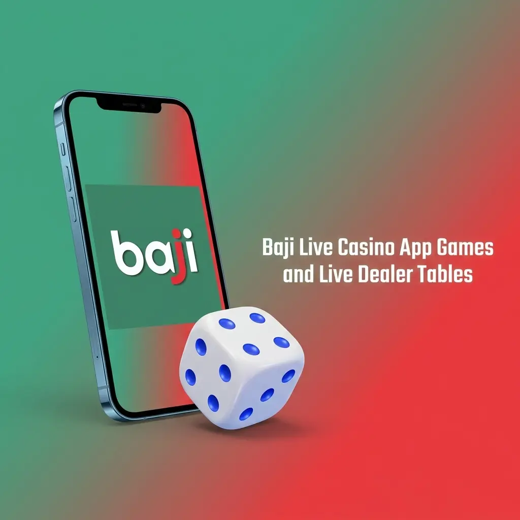 Baji Live casino app lobby with slots, roulette, blackjack, baccarat, and live dealer table limits