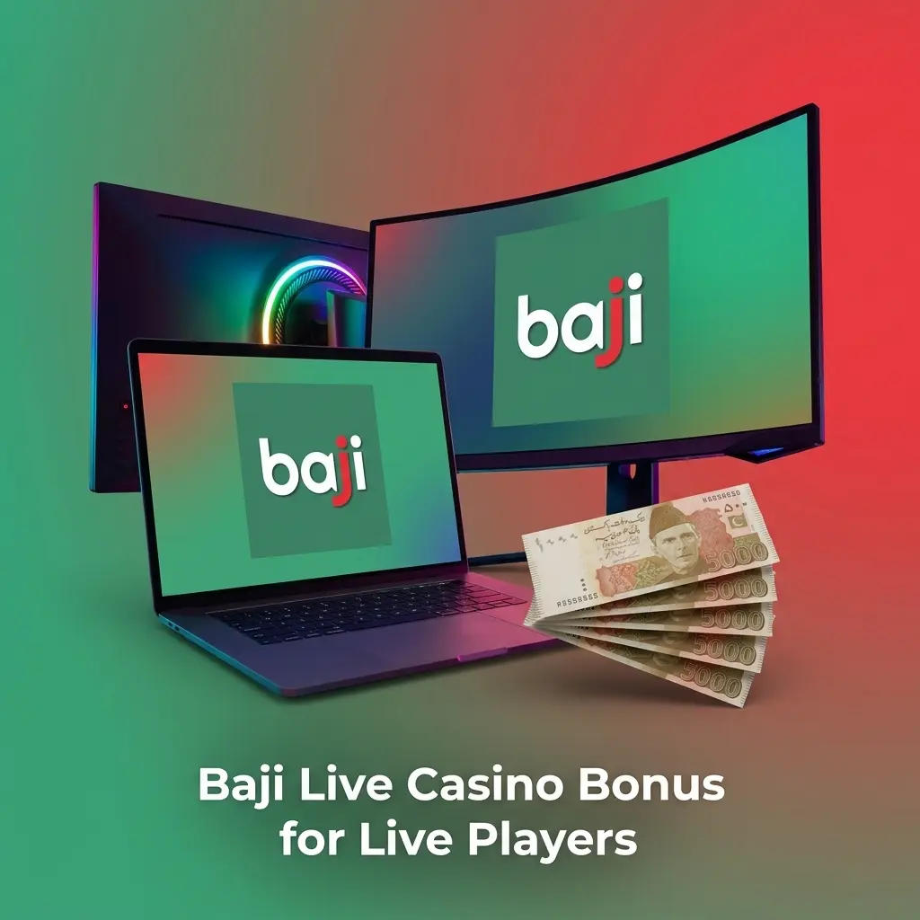 Baji Live Casino bonus offers for Pakistan players with cashback, refund, and PKR promo limits
