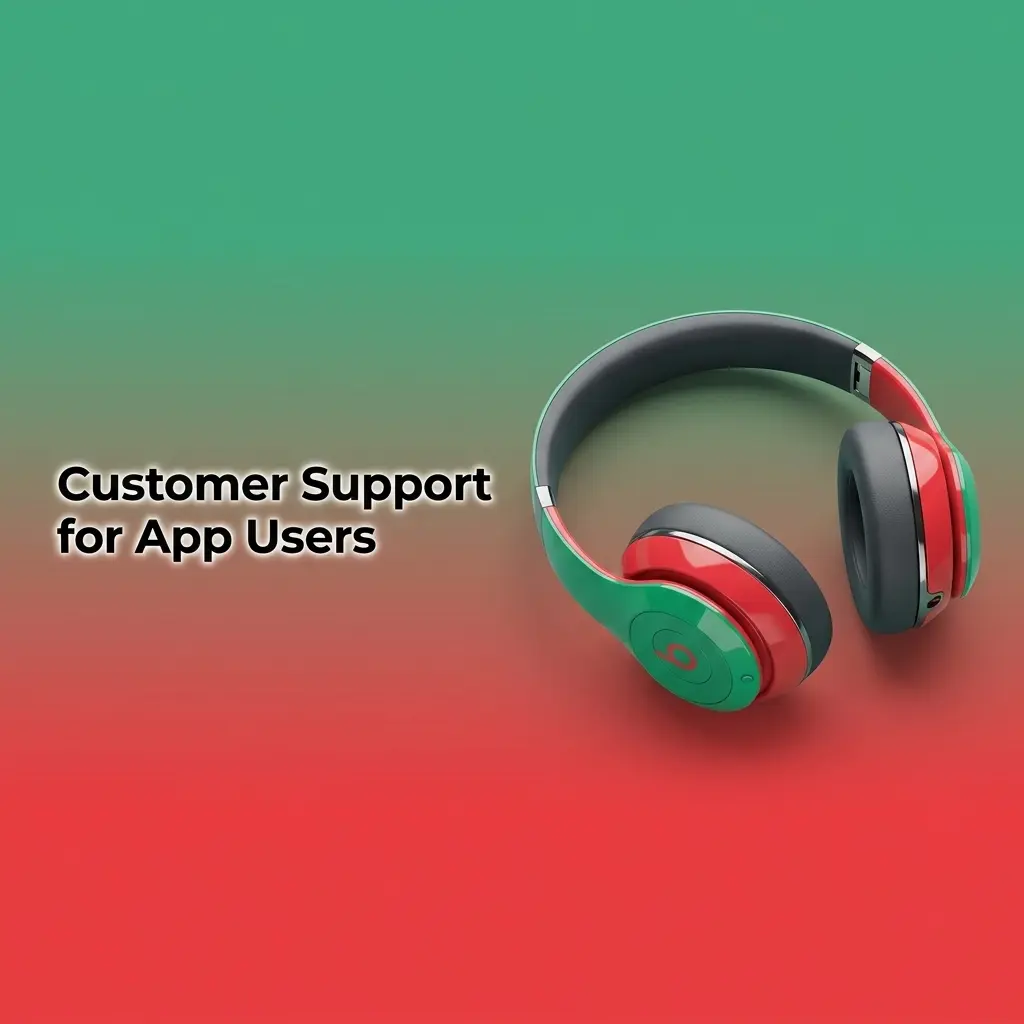 Customer support options for app users, including live chat, help centre, transaction history, and account messages