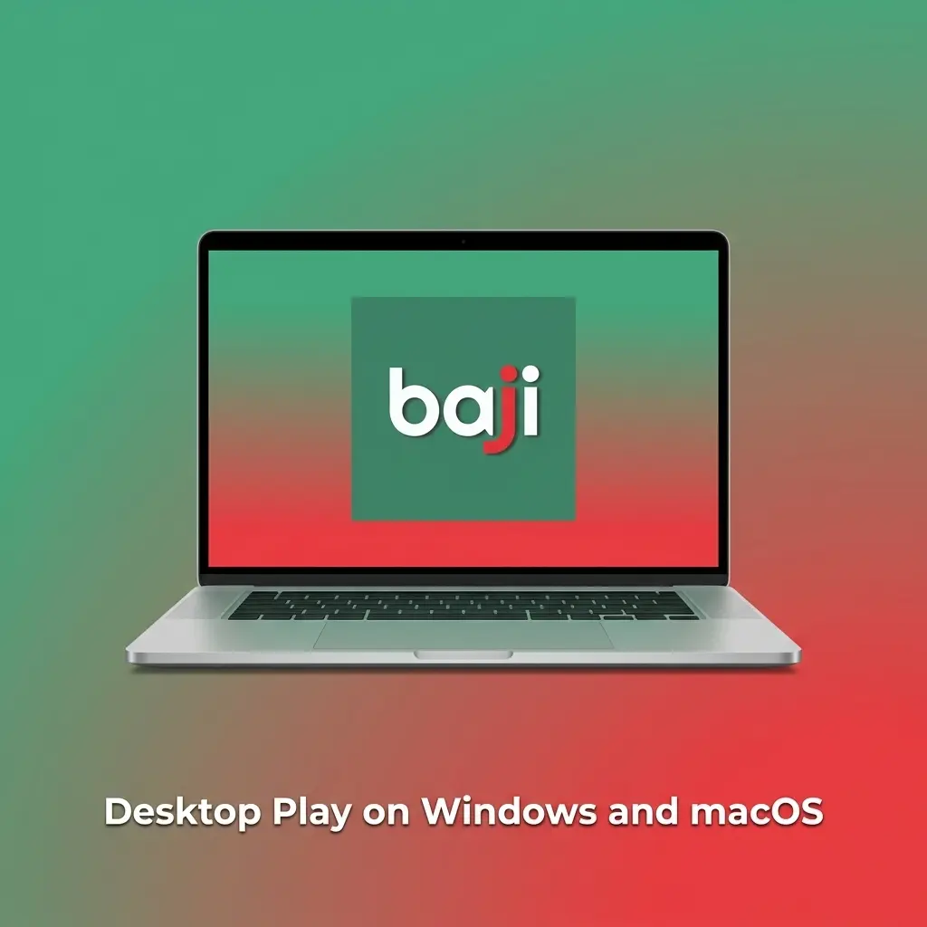 Baji Live desktop play on Windows and macOS through the official website browser