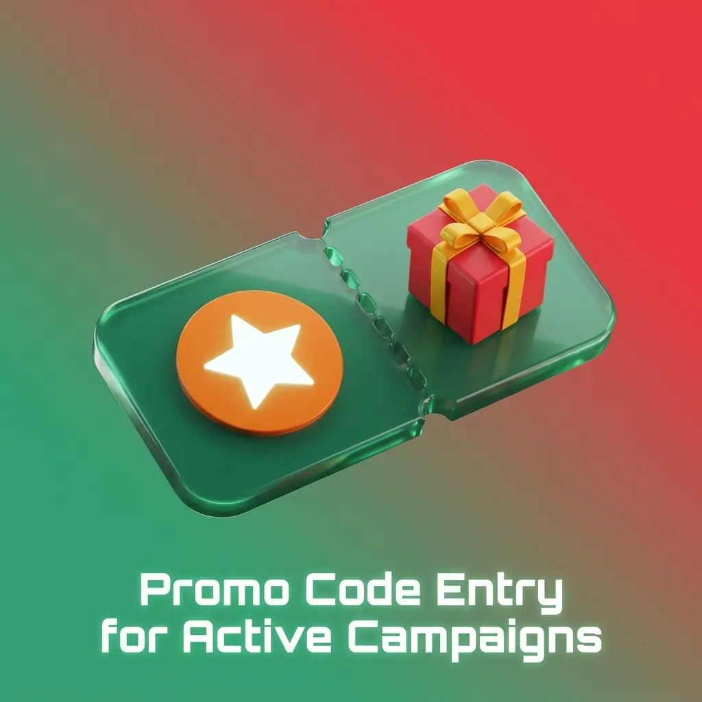 Promo code entry field for Baji Live active campaign offers before deposit