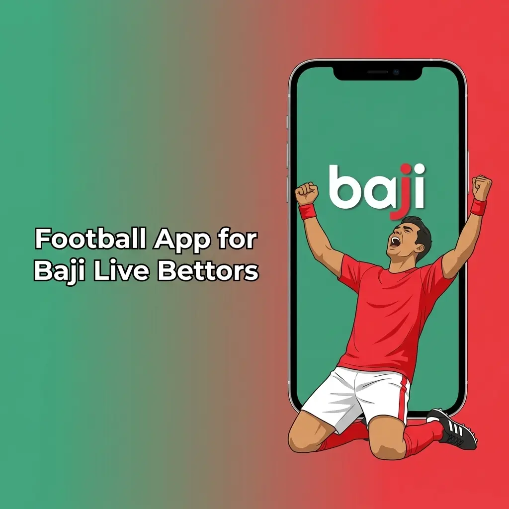 Baji Live football betting app on mobile showing live scores, bet slip, deposits, and match odds