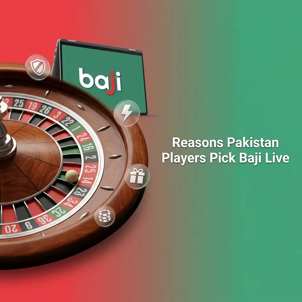 Baji Live app showing one wallet for sportsbook, casino, eSports, local payments, crypto, and bonuses in Pakistan