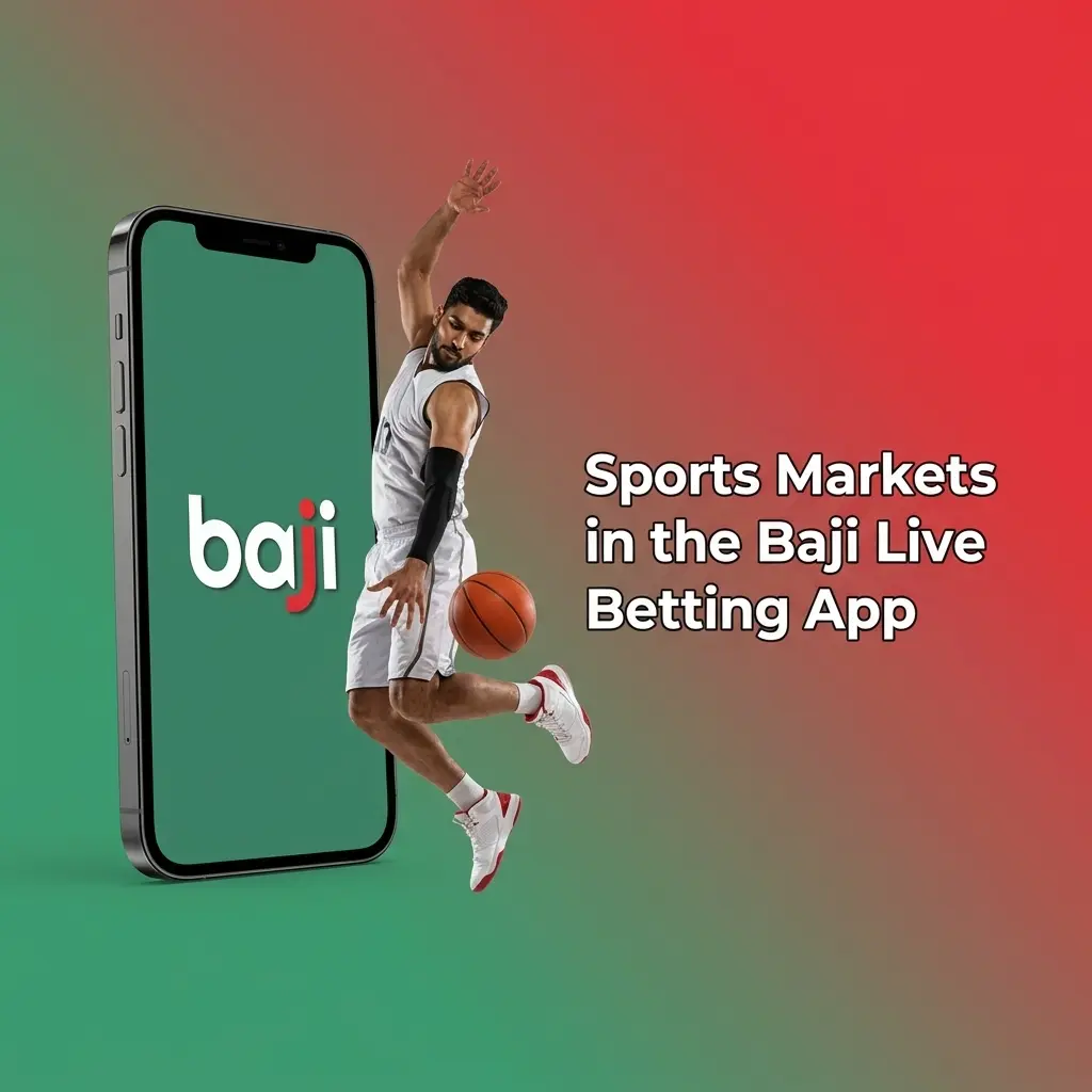 Baji Live betting app sports markets showing live odds for cricket, football, tennis, kabaddi and eSports
