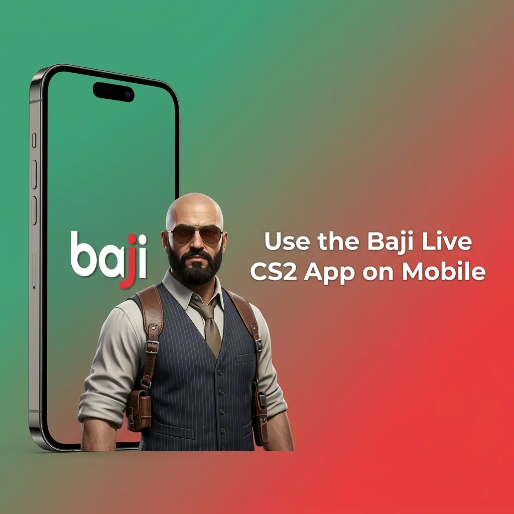 Baji Live CS2 mobile app for prematch and live Counter-Strike 2 betting with odds, deposits and bet slip